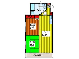 第８池田マンションの物件間取画像